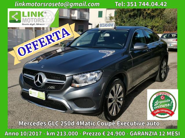 MERCEDES CLASSE GLC d 4Matic Coupé Executi auto TAGLIAND Gar 12 mesi