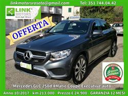 MERCEDES CLASSE GLC d 4Matic Coupé Executi auto TAGLIAND Gar 12 mesi