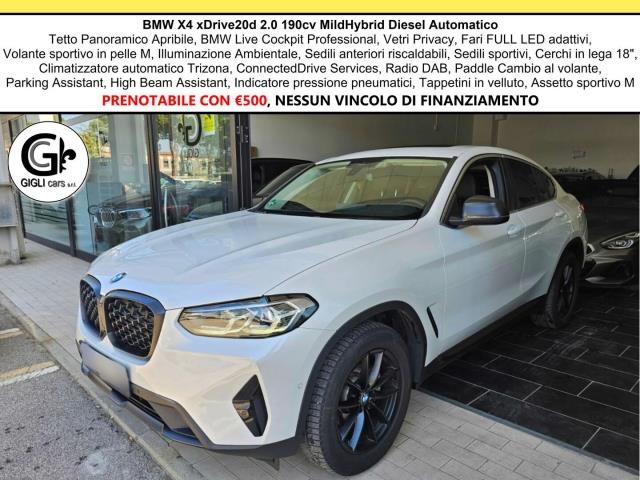 BMW X4 Xdrive20d mhev 48V auto