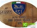 ALFA ROMEO SPIDER 2.0 Veloce / Restauro Completo / Targa Oro ASI
