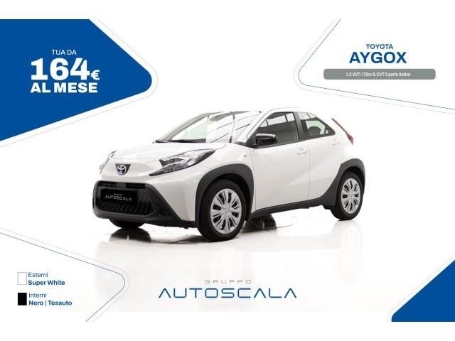 TOYOTA NUOVA AYGO X 1.0 VVT-i 72cv S-CVT 5 porte Active