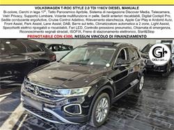 VOLKSWAGEN T-Roc 2.0 TDI Style Manuale Tetto Full Led PDC